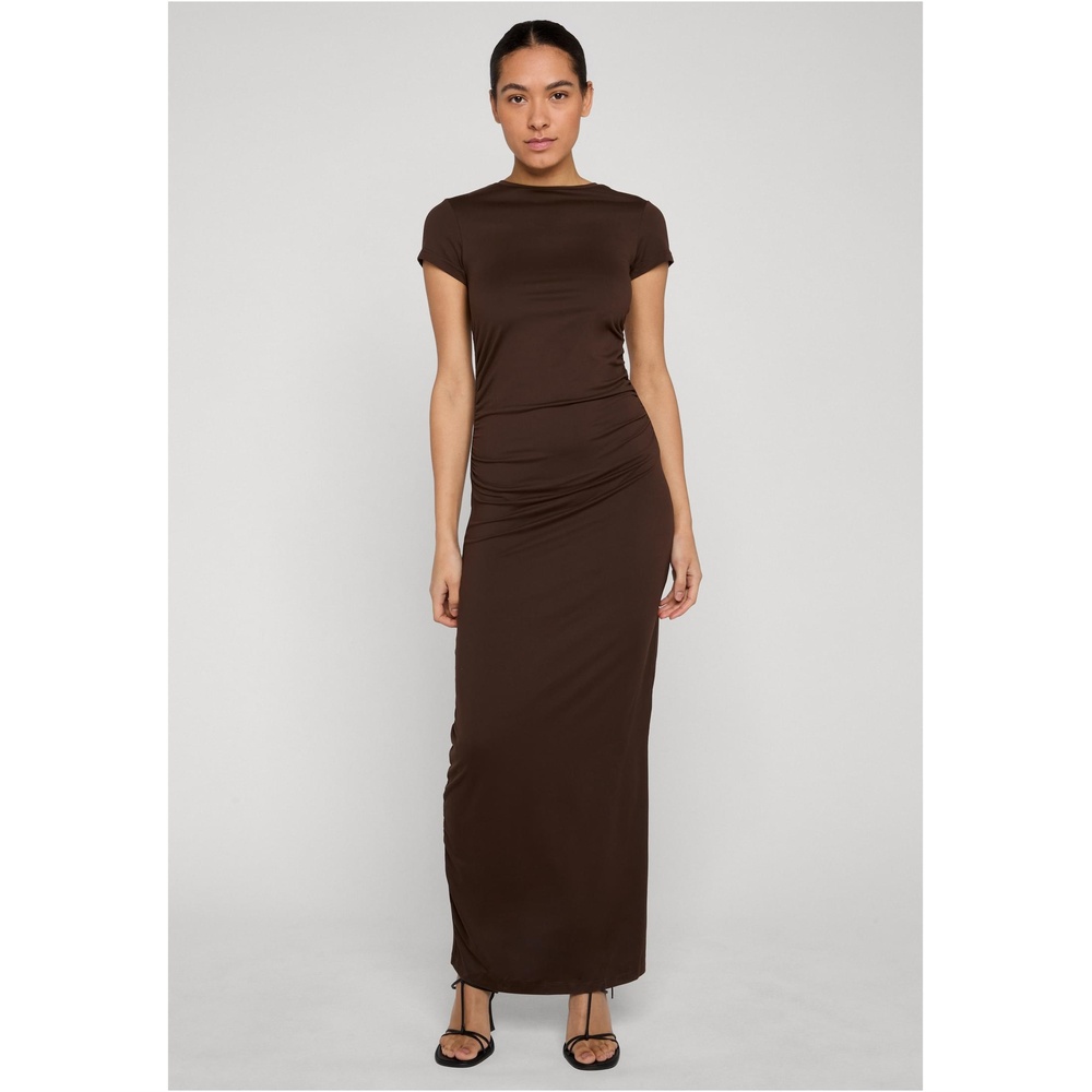 Urban Classics - Stretch Jersey Maxi lange jurk - Bruin
